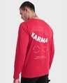 Shop Men's Red Karma Circles Typography T-shirt-Design
