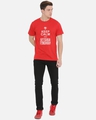 Shop Men's Red Keep Calm Typography T-shirt-Full