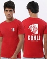 Shop Men's Red Kohli T-shirt-Front