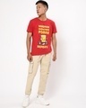 Shop Men's Red Kudichan Repeatu Typography T-shirt-Full