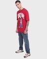 Shop Men's Red Life is a Trip Graphic Printed Oversized T-shirt