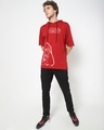 Shop Men's Red Lord Vader Oversized Hoodie T-shirt