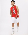 Shop Men's Red Marvel Typography Vest-Full