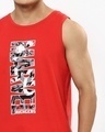 Shop Men's Red Marvel Typography Vest