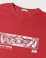 Shop Men's Red Metaverse Graphic Printed Oversized T-shirt