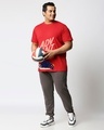 Shop Men's Red Moon Rider Plus Size Typography T-shirt-Design