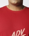 Shop Men's Red Moon Rider Plus Size Typography T-shirt