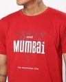 Shop Men's Red Mumbai City Typography T-shirt