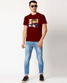 Shop Men's Red Naruto & Sasuke Graphic Printed Cotton T-shirt