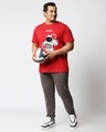 Shop Men's Red NASA Astronaut Graphic Printed Oversized Plus Size T-shirt-Design
