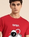 Shop Men's Red NASA Astronaut Graphic Printed T-shirt