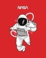 Shop Men's Red NASA Astronaut Graphic Printed T-shirt-Full