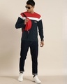 Shop Men's Red & Navy Colourblocked T-shirt