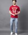 Shop Men's Red Never Give Up Typography Slim Fit T-shirt