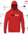 Shop Men's Red New Delhi Typography Hoodie-Design