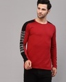 Shop Men's Red Next Level Typography Slim Fit T-shirt-Front