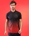 Shop Men's Red Ombre Regular Fit T-shirt-Front