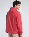 Shop Men's Red Oversized Hooded Windcheater Jacket-Design