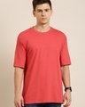 Shop Men's Red Oversized T-shirt-Front