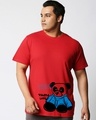 Shop Men's Red Panda Life Graphic Printed Plus Size T-shirt-Front