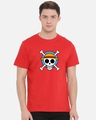 Shop Men's Red Pirate King Graphic Printed T-shirt-Front