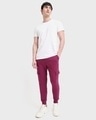 Shop Men's Red Plum Cargo Joggers-Full