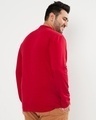 Shop Men's Red Plus Size Henley T-shirt-Design