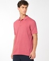 Shop Men's Dusty Pink Polo T-shirt-Design