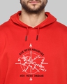 Shop Men's Red Printed Regular Fit Hoodie-Design