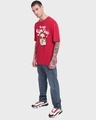 Shop Men's Red Real Slim Shady Graphic Printed Oversized T-shirt
