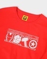 Shop Men's Red Regular Fit Avengers Plus Size T-Shirt & Pyjama Set