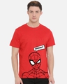 Shop Men's Red Sarcastic Spider Graphic Printed T-shirt-Front