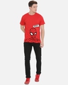 Shop Men's Red Sarcastic Spider Graphic Printed T-shirt-Full