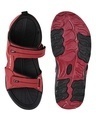 Shop Men's Red Self Design Sandals-Design