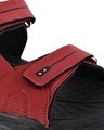 Shop Men's Red Self Design Sandals