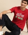 Shop Men's Red Shareef by Nature Typography T-shirt-Design