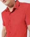 Shop Men's Red Textured Shirt