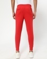 Shop Men's Red & White Color Block Joggers-Design