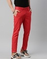 Shop Men's Red Slim Fit Chinos-Design