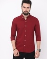 Shop Men's Red Slim Fit Shirt-Front