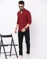 Shop Men's Red Slim Fit Shirt