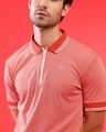 Shop Men's Red Solid Regular Fit T-shirt