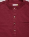 Shop Men's Red Solid Short Kurta