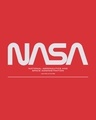 Shop Men's Red Spaced NASA Oversized Hoodie T-shirt
