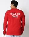 Shop Men's Red Spaced NASA Plus Size T-shirt-Design