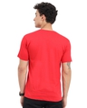 Shop Men's Red Stripe Effect Mickey Mouse Printed T-shirt-Design