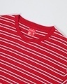 Shop Men's Red Stripe Oversized T-shirt