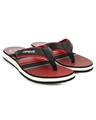 Shop Men's Red Striped Flip Flops-Front