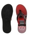 Shop Men's Red Striped Flip Flops-Full