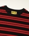 Shop Men's Red Striped Oversized T-shirt